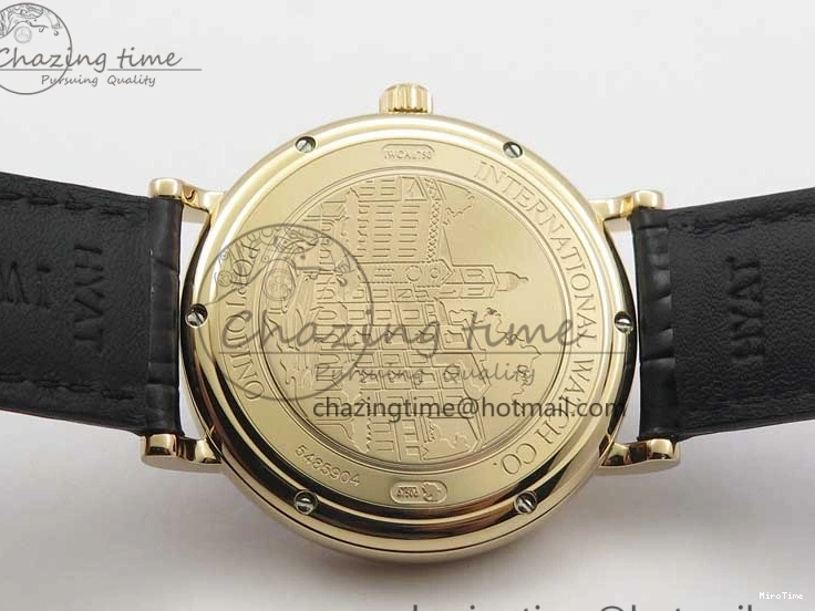 MIROTIME 0319 MoistureWicking Portofino Automatic RG IW356522 FKF 1:1 Best Edition Blue Dial on Black Croco Strap A 7109